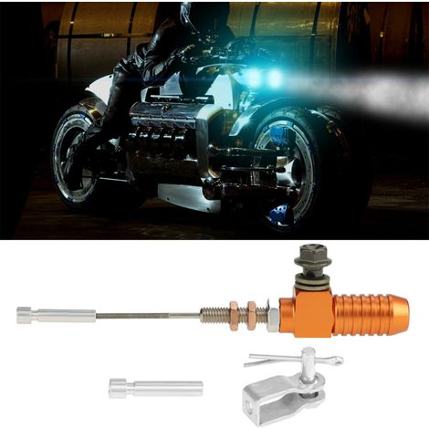 Pompe de frein hydraulique embrayage cylindre maître tige universelle moto M10x1.25mm orange (1/5)