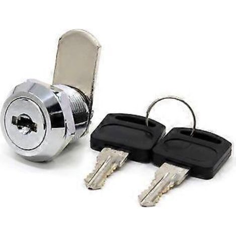 Serrure de sécurité pour boîte aux lettres, tiroir ou armoire, en acier inoxydable, à came, avec clés identiques, 16 mm