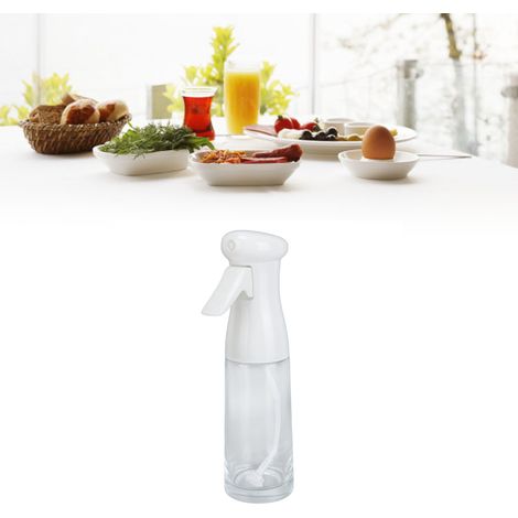 Flacon pulvérisateur d'huile 300ml haute pression pour cuisson BBQ, pâtisserie, avec manche ergonomique et contrôle visuel de l'huile.