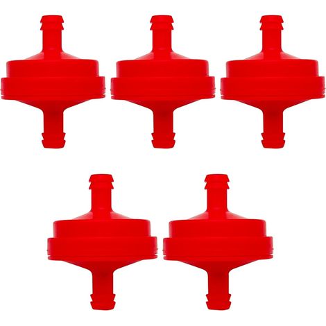 Lot de 5 filtres à carburant, pour Briggs & Stratton 298090 394358 1/4" conduite de carburant 150 microns pièces AM107314 5018 Filtre à essence Briggs et stratton. (1/5)