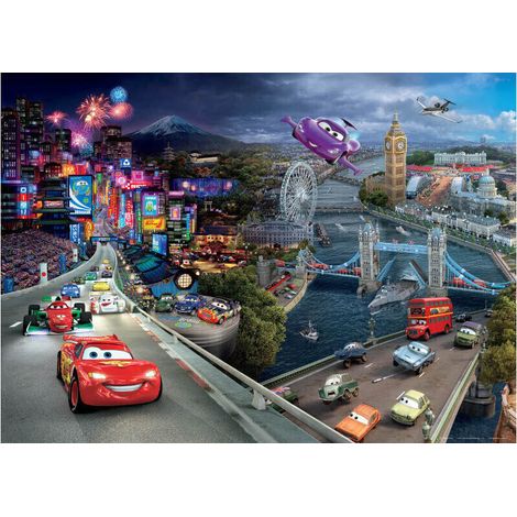 Poster XXL intisse Cars 2 Disney 155X115 CM (1/4)