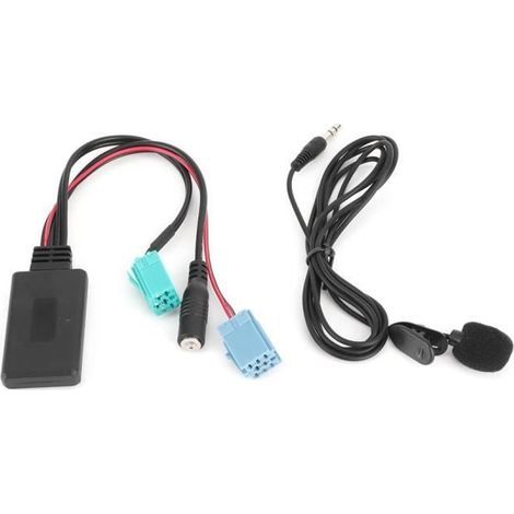 Adattatore AUX Hilliland per Renault, adattatore per cavo audio AUX-IN per autoradio Bluetooth a 6 pin con microfono (1/4)