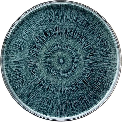 Lot de 6 Assiettes Plates "Eva" 27cm Bleu