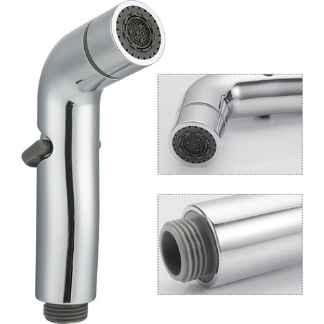 Douche Toilette à Laiton Forgé avec Bec Inoxydable et Manche Ergonomique Ajustable [Douche Electronique] - Douche Manuelle et Douche Ergonomique pour Toilette (1/5)