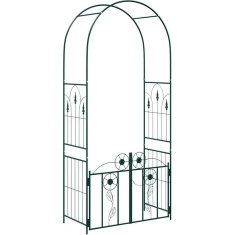 Arche de jardin avec système de verrouillage, verte, 102 x 50 x 218 cm (1/5)