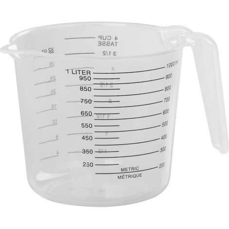 Messbecher MagicHome, 1000 ml, mit Ausguss, Kunststoff