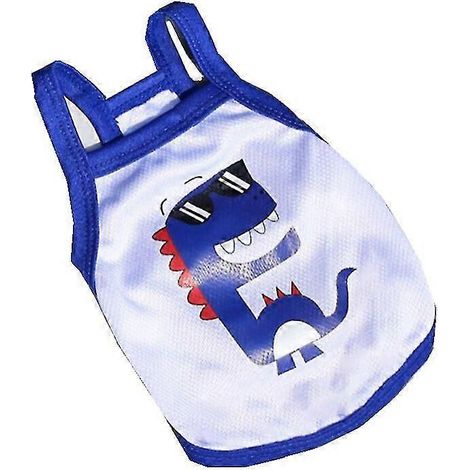 Ropa linda para perros pequeños con estampado de patos, camiseta de algodón para cachorros y gatos, chaleco de verano para mascotas, ropa para chihuahuas y pugs. (1/5)