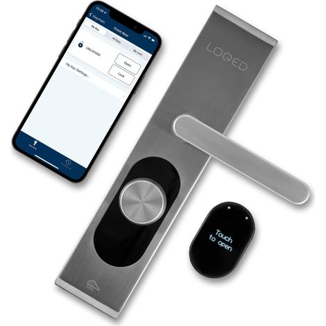 LOQED Smart Home - Serratura elettronica per porta di casa, con crittografia a 256 bit, serratura elettrica con pressione delle dita, apertura e app per smartphone, intelligente serratura elettrica (1/5)