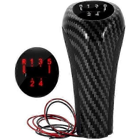 Pomo de palanca de cambios de 5 y 6 velocidades con luz LED para BMW M E46 E90 E91 E92 E36 E82 E87 E88 F30 X1 X3 X5 ABS (1/5)