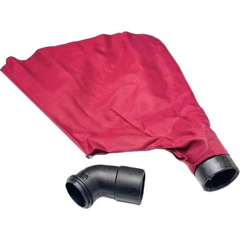 Lot de 2 - Housse anti-poussière - Tuyau coudé - Pour ponceuse à bande Makita 9403 et 9401 - Tissu robuste - Rouge et noir