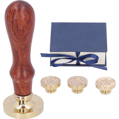 Kit de manche de sceau à cire de scellage, cachet innovant pour artisanat, accessoires de faire-part de mariage