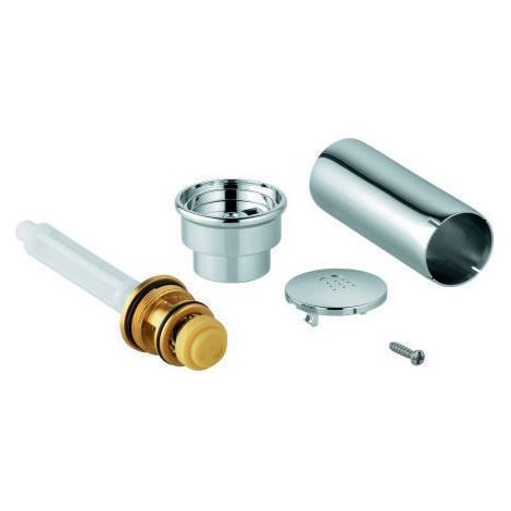 GROHE Manopola di inversione 46485 per bocca di erogazione vasca combinazione vasca a 3 fori cromato, 46485000 (1/3)