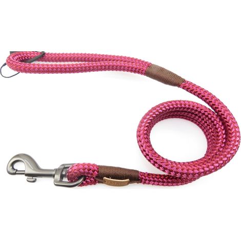 Laisse IMAO Hyde park. ø 11 mm x 1,2 mètre. Fuchsia . pour chien. - zolux