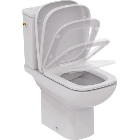 Porcher – Pack WC sur pied 3/6 L – Mécanisme de chasse préinstallé – Dimensions 35,5 x 66 cm – Fermeture ralentie