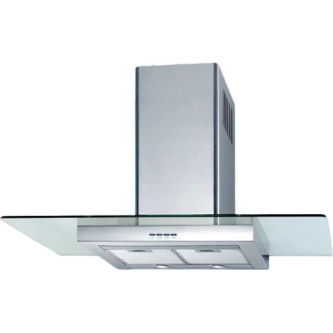 CAPPA LENIA VETRO cm 90 – Inox – 500 m3/h (1/3)