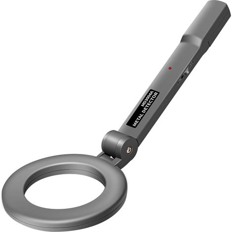 Detector de metales DM3004A. Detector de metales portátil con sensibilidad ajustable y correa de mano para niños y adultos.