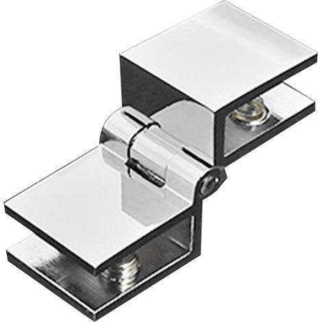 Charnière de fixation en alliage de zinc pour porte en verre, idéale pour les douches de salle de bain et les armoires, pour la fixation et le remplacement de panneaux de verre de 5 à 8 mm. (1/5)
