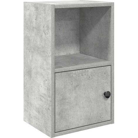Maison Exclusive - Bücherregal Betongrau 31x24x52 cm Holzwerkstof