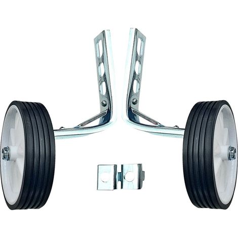 Roues stabilisatrices pour vélo enfant 12-20 pouces, support de sécurité pour l'entraînement et le sport (blanc) (1/5)