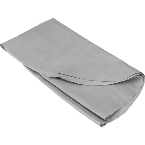 Tapis rond ignifugé pliable et isolant thermique pour foyer extérieur, idéal pour les fêtes, les pique-niques, le camping et les barbecues. (1/5)