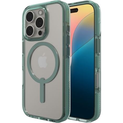 Coque de protection Zagg Santa Cruz Snap compatible MagSafe pour iPhone 16 Pro (verte)
