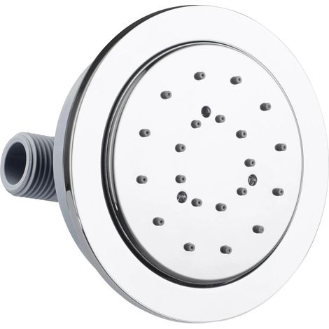 Bossini - Soffione Tondo Reg 100 Mm Con Attacco Laterale Orientabile