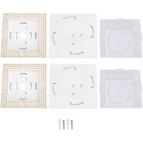 Pair 2 Pack Éclairage Solaire pour Poteau LED Chaud et Blanc Étanche Alimenté par Énergie Solaire pour Terrasse Balcon Blanc (1/5)