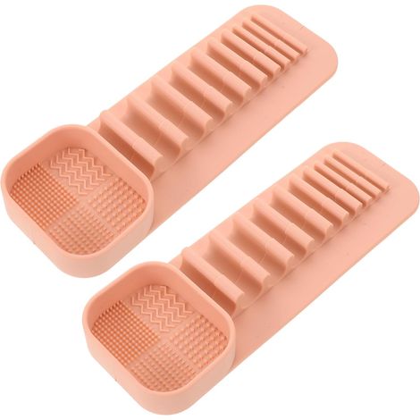 2 Pièces Support de Séchage en Silicone à Ventouse Murale (1/5)