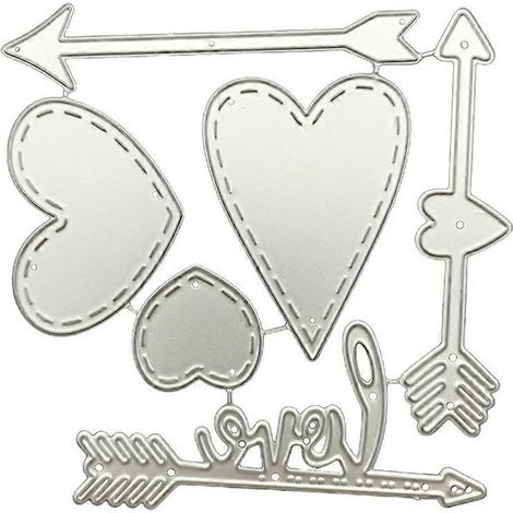 Valentinstag Metall-Stanzformen DIY Stempel Bastelvorlagen Schablonen