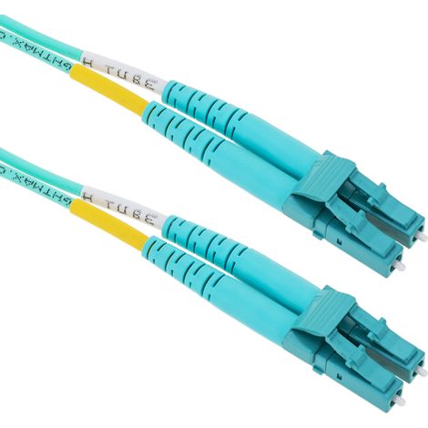 BeMatik - Câble fibre optique OM3 LC à LC duplex multimode 50/125 50cm (1/5)