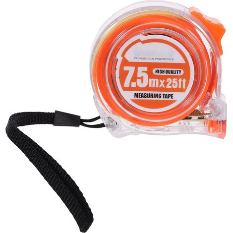 Gatuida Mètre Ruban Transparent Flexible Acier Inoxydable 7,5 M Portatif Double Échelle Métrique et Impériale Outil de Mesure pour Bricolage et Chantier Professionnel (1/5)