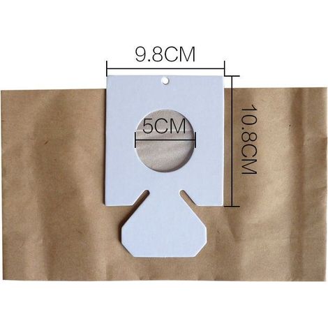 Packung mit 5 Papierbeuteln (Einweg-Staubbeuteln) für Hitachi CV-T45/T46/T885/6600/4800 Staubsauger (1/4)