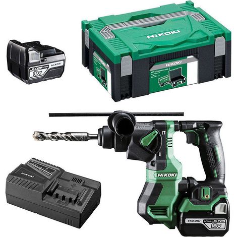 Perforadora SDS-Plus 18V HIKOKI DH18DPAWPZ 2 x 5,0Ah en estuche (1/5)