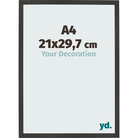 yd. - Cadre photo A4 21x29.7 - Anthracite - MDF - Bologna (1/5)