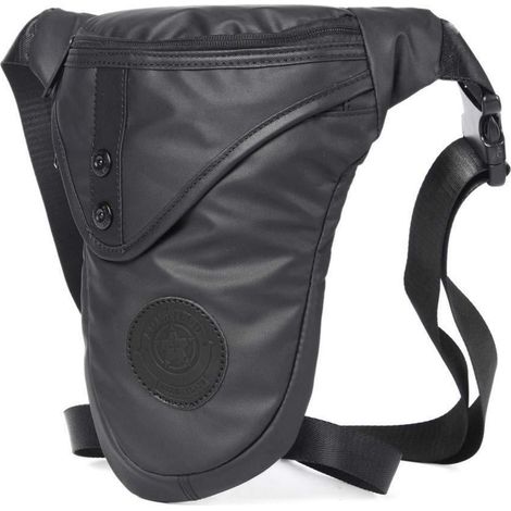 Nylon Drop Leg Bag für Herren & Damen, taktisch, wasserabweisend, schwarz (1/5)
