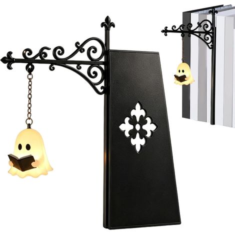 Générique Lanterne De Bibliothèque, Décorative En Fer, Lampe LED Vintage Lampe D'angle Décorative, Éclairage Décoratif, Pour Étagère À Livres, Pour Amateurs De Livres (1/5)