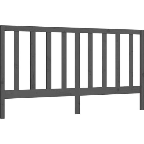 Maison Exclusive - Cabecero de cama madera maciza de pino gris 20 (1/5)