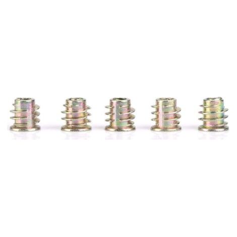 M4 / M5 Écrou Hexagonal Fileté en Alliage de Zinc Écrou Hexagonal de Fixation à l'Intérieur Écrou Insérer Douille Écrous à Vis pour Meubles en Bois(M4x8(50pcs)) (1/5)