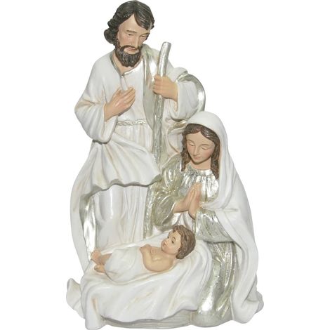 Natività di Natale in resina decorativa 20 cm x 10,5 cm