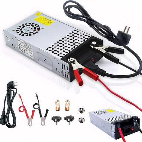 DC 12V 30A 360W Alimentation Transformateur 230V CA à CC 12V 30A Convertisseur 360W Alimentation pour 12V Driver LED Moteur Pompe Caméra Sécurité CCTV Radio SMPS 110V/230V (1/5)