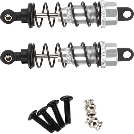 Amortisseur avant RC compatible WLtoys K949 1/10 voiture tout-terrain télécommandée pièces de rechange amélioration (argent K949-010S) (1/5)