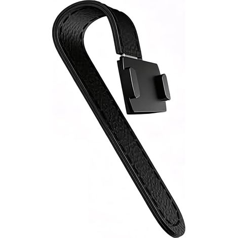 Support Magnétique de Pare-Soleil pour Voiture, Clip en Métal Enveloppé de Cuir, Aimants Puissants pour Fixer Fermement Détecteur de Radar et Accessoires Automobile,Support de Pare-Soleil en Cuir (1/5)