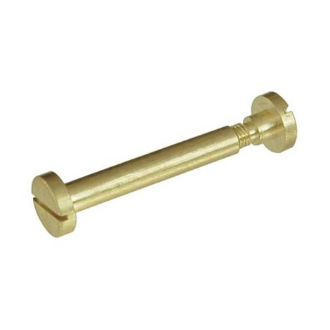 VITE GIUNZIONE MOBILI CANNOCCHIALE OTTONE - ORO LUCIDO MM 6 VITE M 5 MM 35- 50 pezzi