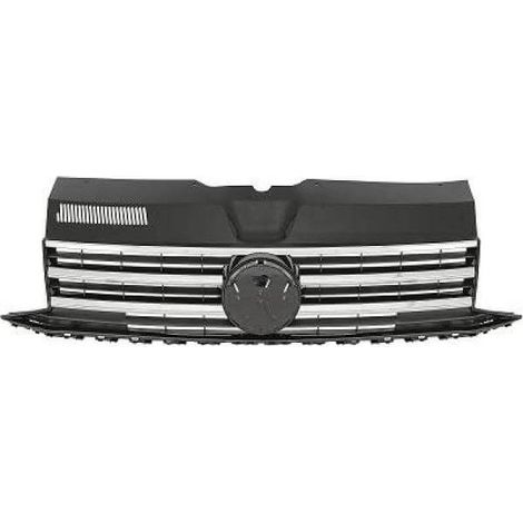 Grille de calandre avant noire et chromée Volkswagen Transporter T6 phase 1 2015-2019