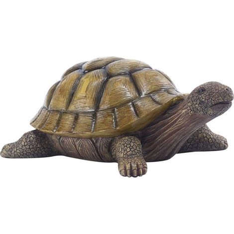 Ornement Tortue Résine Étanche pour Jardin Extérieur Sculpture Tortue Décorative et Pratique pour Pelouse Parc et Terrasse Cadeau Maison Neuve