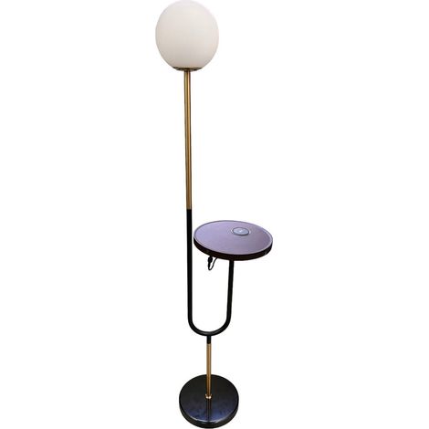 Lampada da terra a piantana con sfera attacco per lampade LED E27 design minimal (1/5)