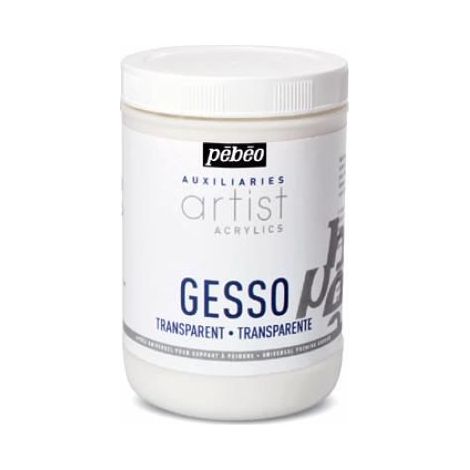 Gesso transparent - Pébéo - Apprêt pour tous supports - Absorbant - 250ml