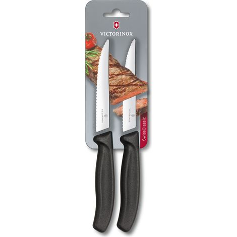 Pizzamesser mit Wellenschliff, Länge 120 mm – 2er-Set (1/2)