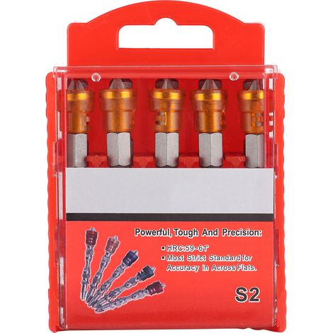 Embouts De Tournevis Magnétiques - Acier Allié 65mm - Pour Visseuses Électriques - Lot De 10 Pièces (1/5)