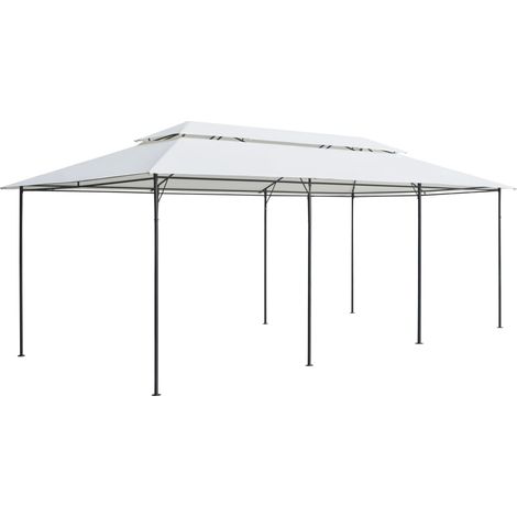 Pavillon 600x298x270 cm Weiß 180g/m²